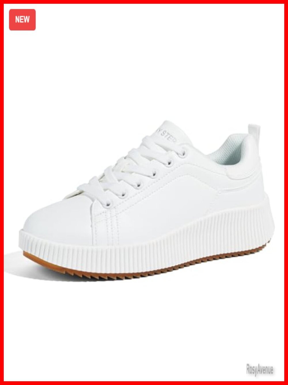 Women's Woven Platform Sneakers Lace-Up Rhinestone Casual Walking Shoes